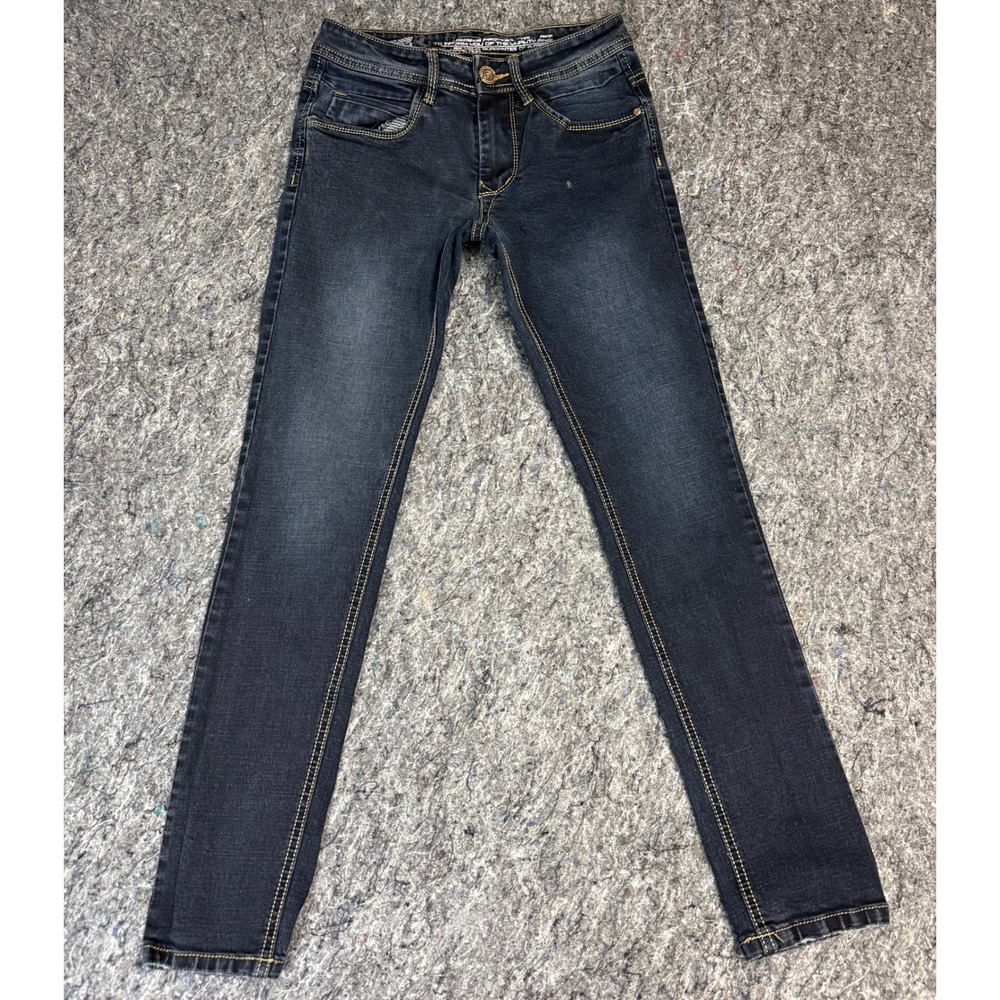 HB Jeans International Gorgeous Dark Slim Fit Faded Black Denim Jeans 28x32